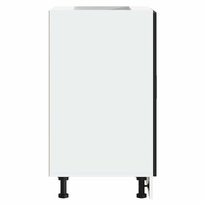 vidaXL Kitchen Base Cabinet Porto Black Engineered Wood