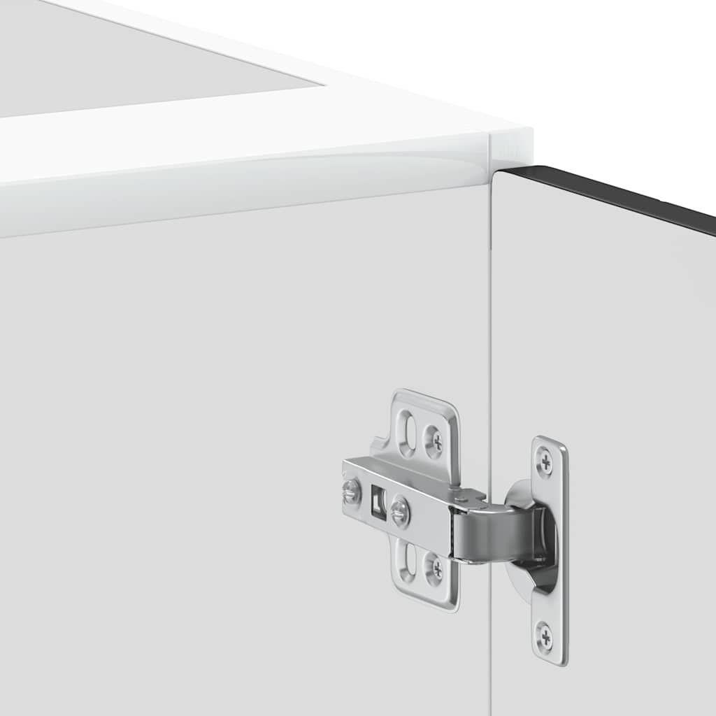 vidaXL Kitchen Base Cabinet "Porto" Black Engineered Wood