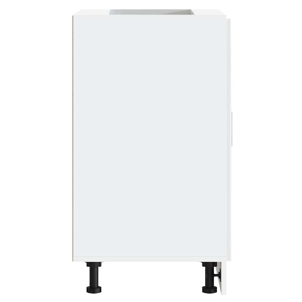vidaXL Kitchen Base Cabinet Porto High Gloss White Engineered Wood