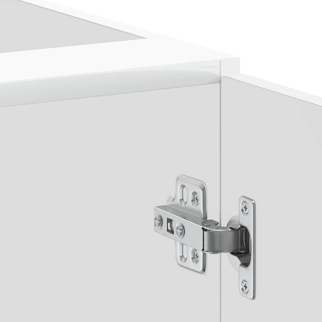 vidaXL Kitchen Base Cabinet Porto High Gloss White Engineered Wood
