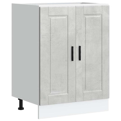 vidaXL Kitchen Base Cabinet "Porto" Concrete Grey Engineered Wood