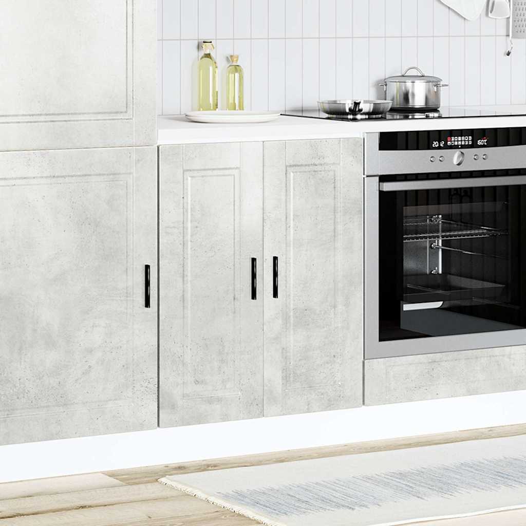 vidaXL Kitchen Base Cabinet "Porto" Concrete Grey Engineered Wood