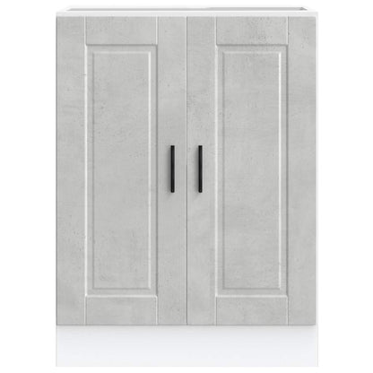 vidaXL Kitchen Base Cabinet "Porto" Concrete Grey Engineered Wood