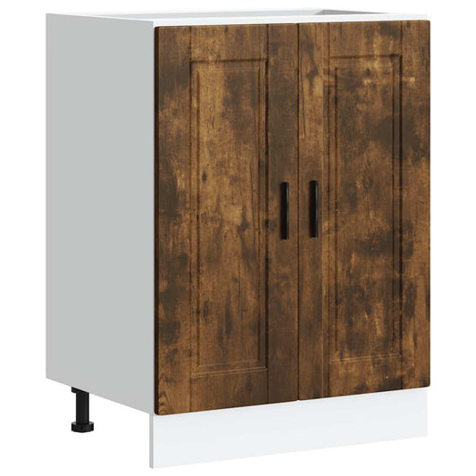 vidaXL Kitchen Base Cabinet "Porto" Smoked Oak Engineered Wood