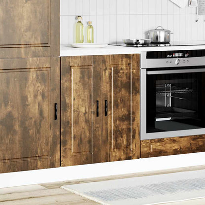 vidaXL Kitchen Base Cabinet "Porto" Smoked Oak Engineered Wood