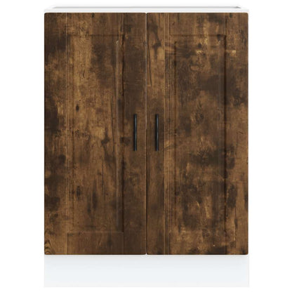 vidaXL Kitchen Base Cabinet "Porto" Smoked Oak Engineered Wood