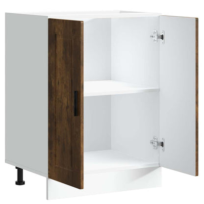 vidaXL Kitchen Base Cabinet "Porto" Smoked Oak Engineered Wood