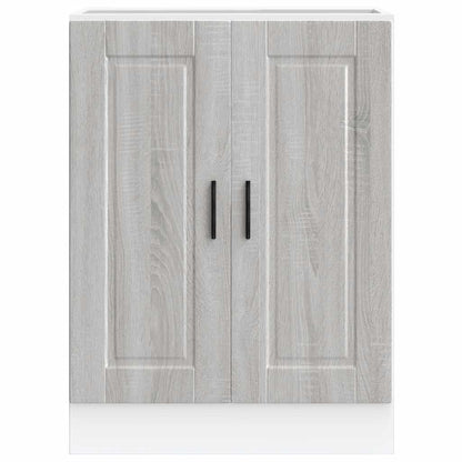 vidaXL Kitchen Base Cabinet Porto Grey Sonoma Engineered Wood
