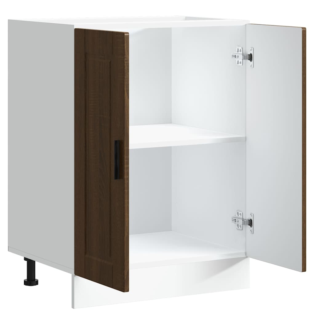 vidaXL Kitchen Base Cabinet Porto Brown Oak Engineered Wood