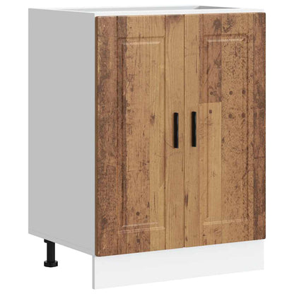 vidaXL Kitchen Base Cabinet "Porto" Old Wood Engineered Wood