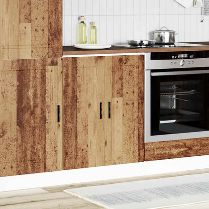 vidaXL Kitchen Base Cabinet "Porto" Old Wood Engineered Wood