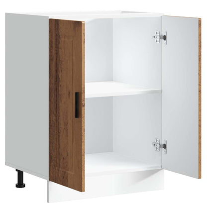 vidaXL Kitchen Base Cabinet "Porto" Old Wood Engineered Wood