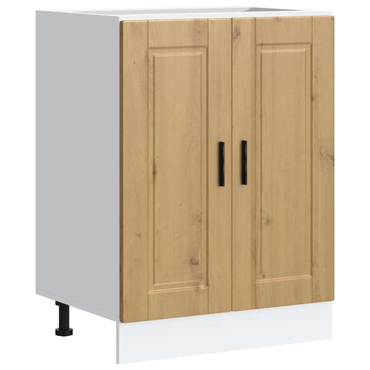 vidaXL Kitchen Base Cabinet "Porto" Artisan Oak Engineered Wood