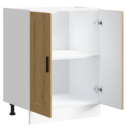 vidaXL Kitchen Base Cabinet "Porto" Artisan Oak Engineered Wood