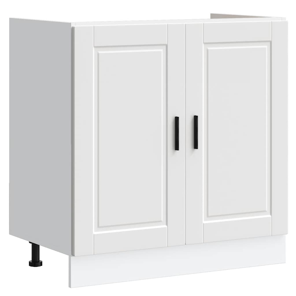 vidaXL Sink Base Cabinet "Porto" White 80x46x81,5 cm Engineered Wood