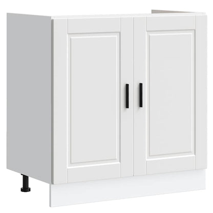 vidaXL Sink Base Cabinet "Porto" White 80x46x81,5 cm Engineered Wood