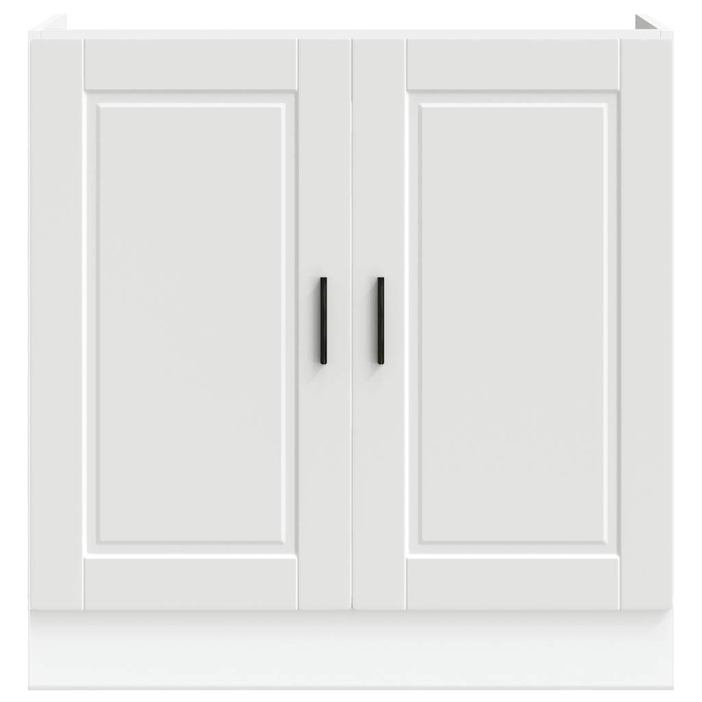 vidaXL Sink Base Cabinet "Porto" White 80x46x81,5 cm Engineered Wood