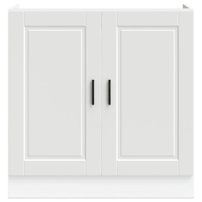 vidaXL Sink Base Cabinet "Porto" White 80x46x81,5 cm Engineered Wood