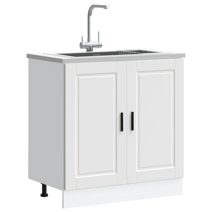 vidaXL Sink Base Cabinet "Porto" White 80x46x81.5 cm Engineered Wood