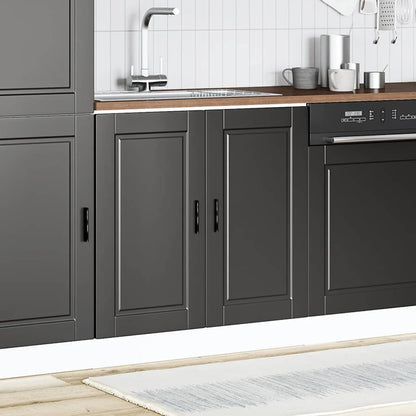 vidaXL Sink Base Cabinet "Porto" Black 80x46x81,5 cm Engineered Wood