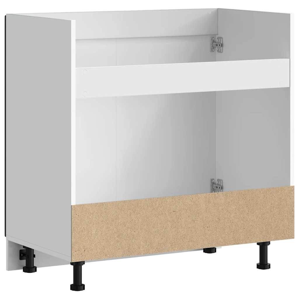 vidaXL Sink Base Cabinet "Porto" Black 80x46x81,5 cm Engineered Wood