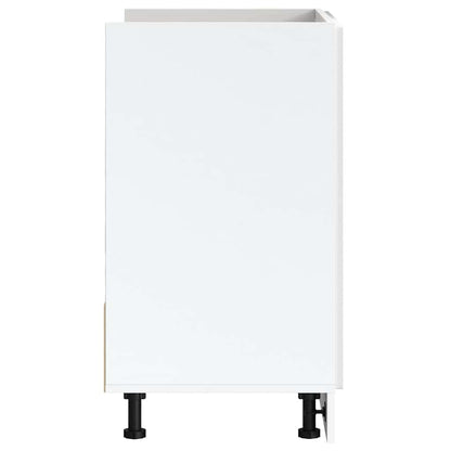 vidaXL Sink Base Cabinet "Porto" High Gloss White 80x46x81.5 cm Engineered Wood