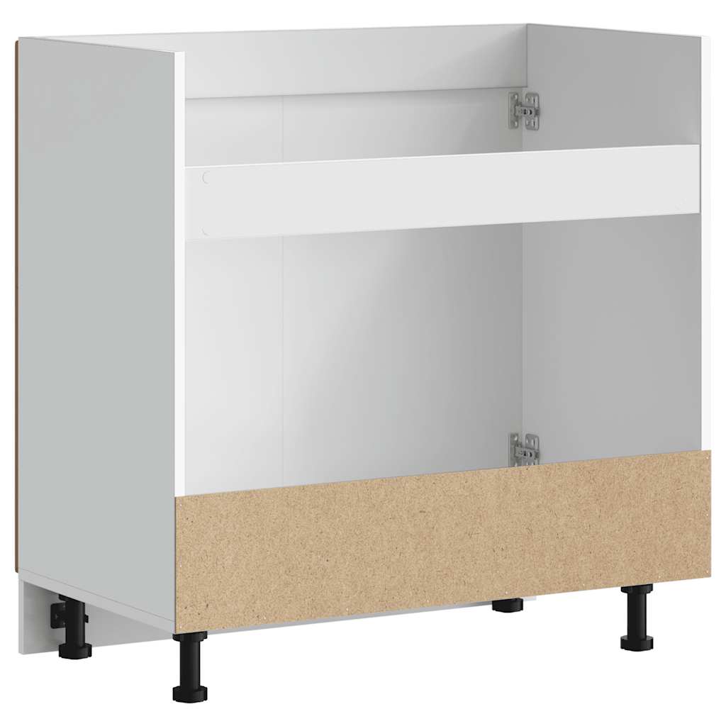vidaXL Sink Base Cabinet "Porto" Sonoma Oak 80x46x81,5 cm Engineered Wood
