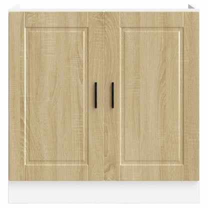 vidaXL Sink Base Cabinet "Porto" Sonoma Oak 80x46x81.5 cm
