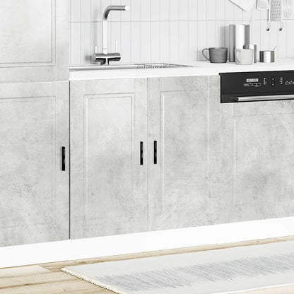 vidaXL Sink Base Cabinet "Porto" Concrete Grey 80x46x81.5 cm Engineered Wood