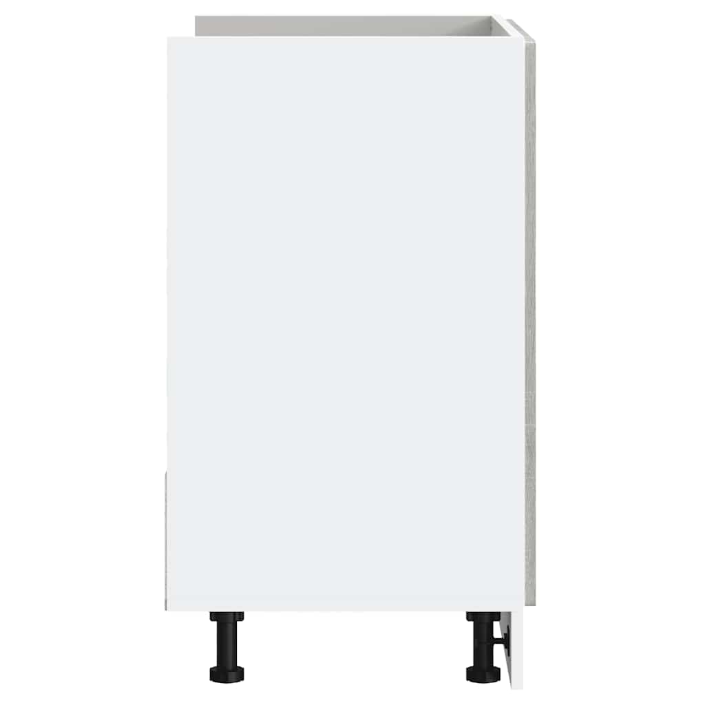 vidaXL Sink Base Cabinet "Porto" Grey Sonoma 80x46x81.5 cm Engineered Wood