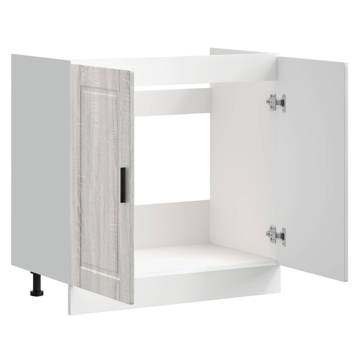 vidaXL Sink Base Cabinet "Porto" Grey Sonoma 80x46x81.5 cm