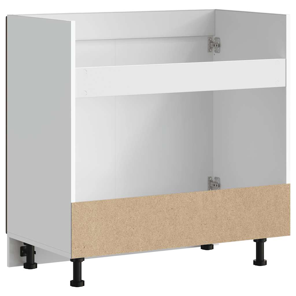 vidaXL Sink Base Cabinet "Porto" Brown Oak 80x46x81.5 cm Engineered Wood