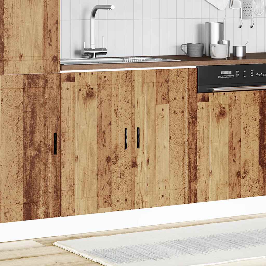 vidaXL Sink Base Cabinet "Porto" Old Wood 80x46x81.5 cm Engineered Wood