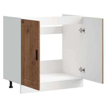 vidaXL Sink Base Cabinet "Porto" Old Wood 80x46x81,5 cm Engineered Wood