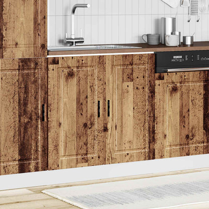 vidaXL Sink Base Cabinet "Porto" Old Wood 80x46x81.5cm Engineered Wood