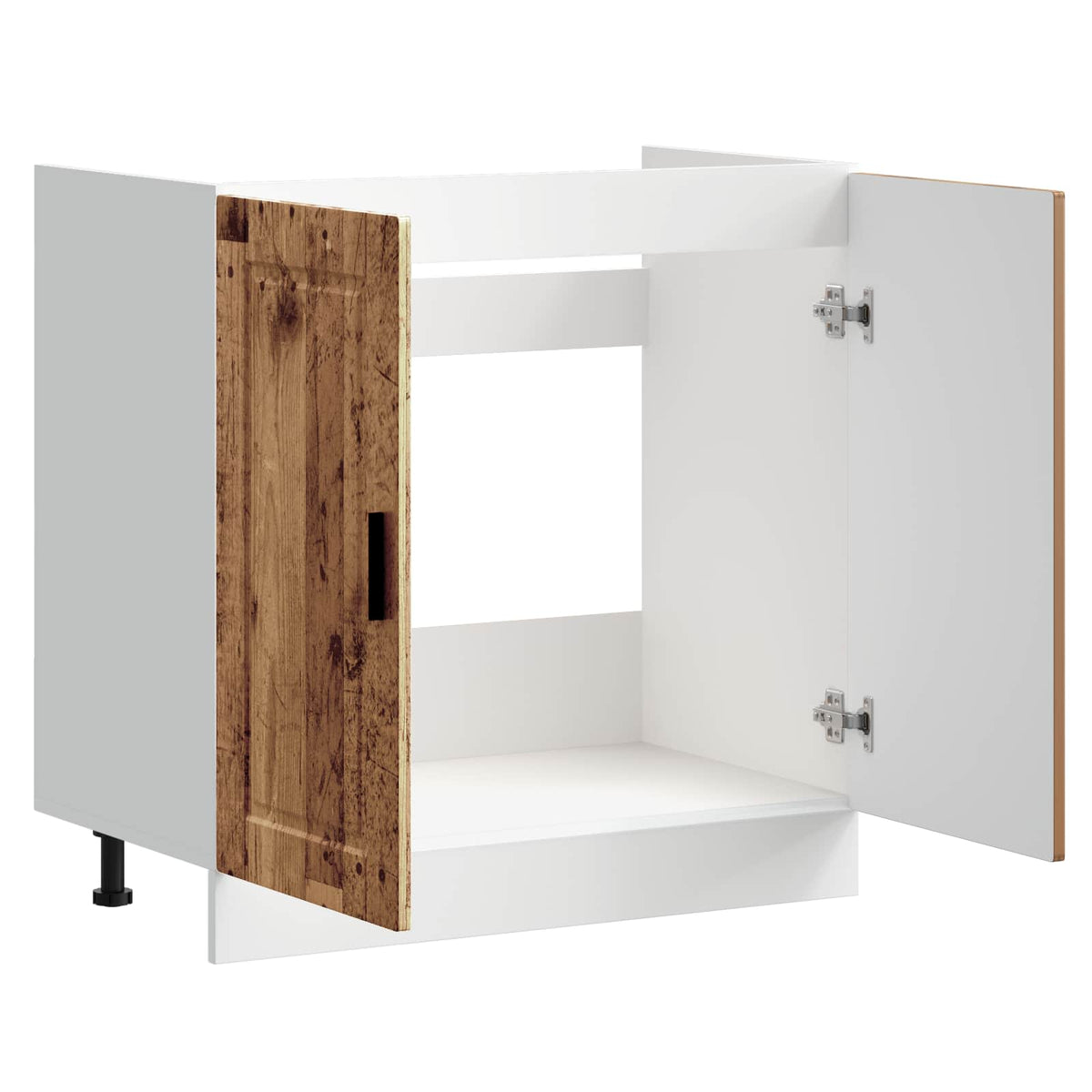 vidaXL Sink Base Cabinet "Porto" Old Wood 80x46x81.5cm Engineered Wood