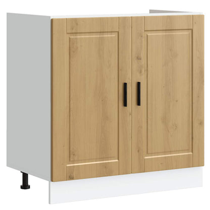 vidaXL Sink Base Cabinet "Porto" Artisan Oak 80x46x81,5 cm Engineered Wood