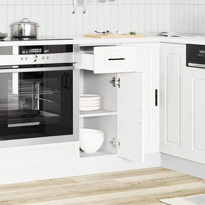 vidaXL Kitchen Base Cabinet "Porto" White Engineered Wood