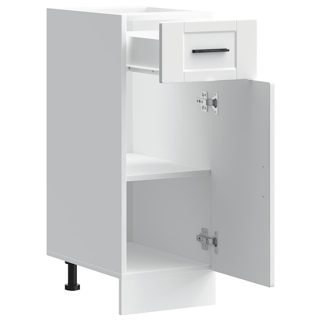 vidaXL Kitchen Base Cabinet "Porto" White Engineered Wood