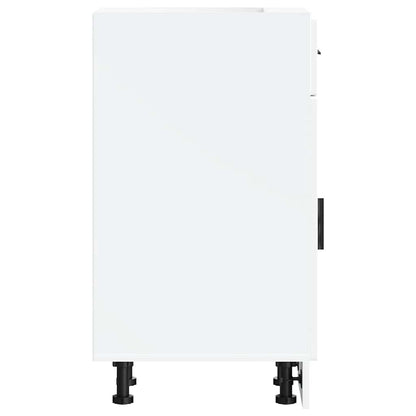 vidaXL Kitchen Base Cabinet "Porto" White Engineered Wood