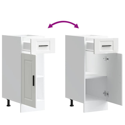 vidaXL Kitchen Base Cabinet "Porto" White Engineered Wood