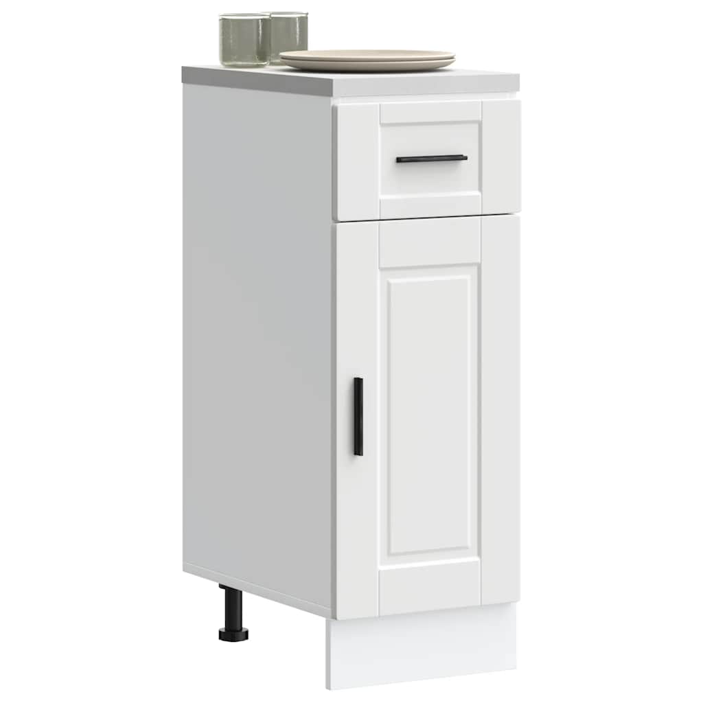 vidaXL Kitchen Base Cabinet "Porto" White Engineered Wood
