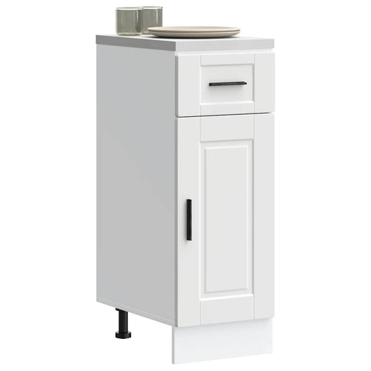vidaXL Kitchen Base Cabinet Porto White Engineered Wood