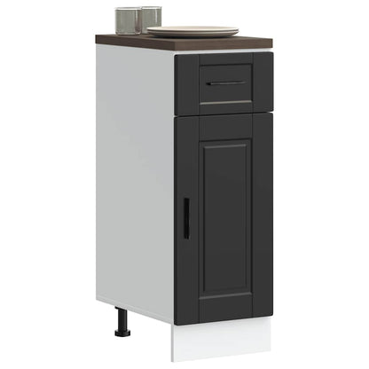 vidaXL Kitchen Base Cabinet "Porto" Black Engineered Wood