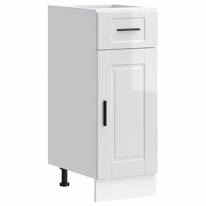 vidaXL Kitchen Base Cabinet "Porto" High Gloss White Engineered Wood
