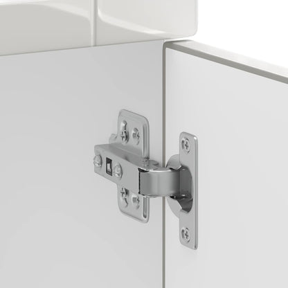 vidaXL Kitchen Base Cabinet "Porto" High Gloss White Engineered Wood