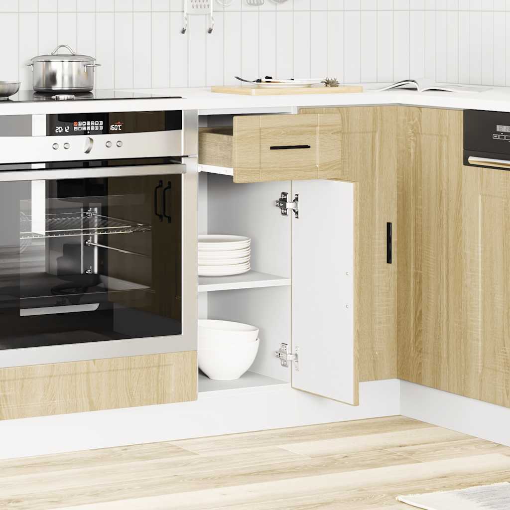 vidaXL Kitchen Base Cabinet "Porto" Sonoma Oak Engineered Wood