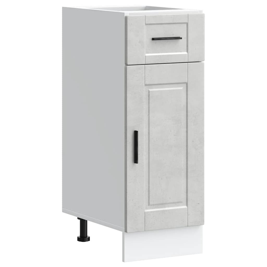 vidaXL Kitchen Base Cabinet "Porto" Concrete Grey Engineered Wood