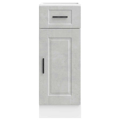 vidaXL Kitchen Base Cabinet "Porto" Concrete Grey Engineered Wood
