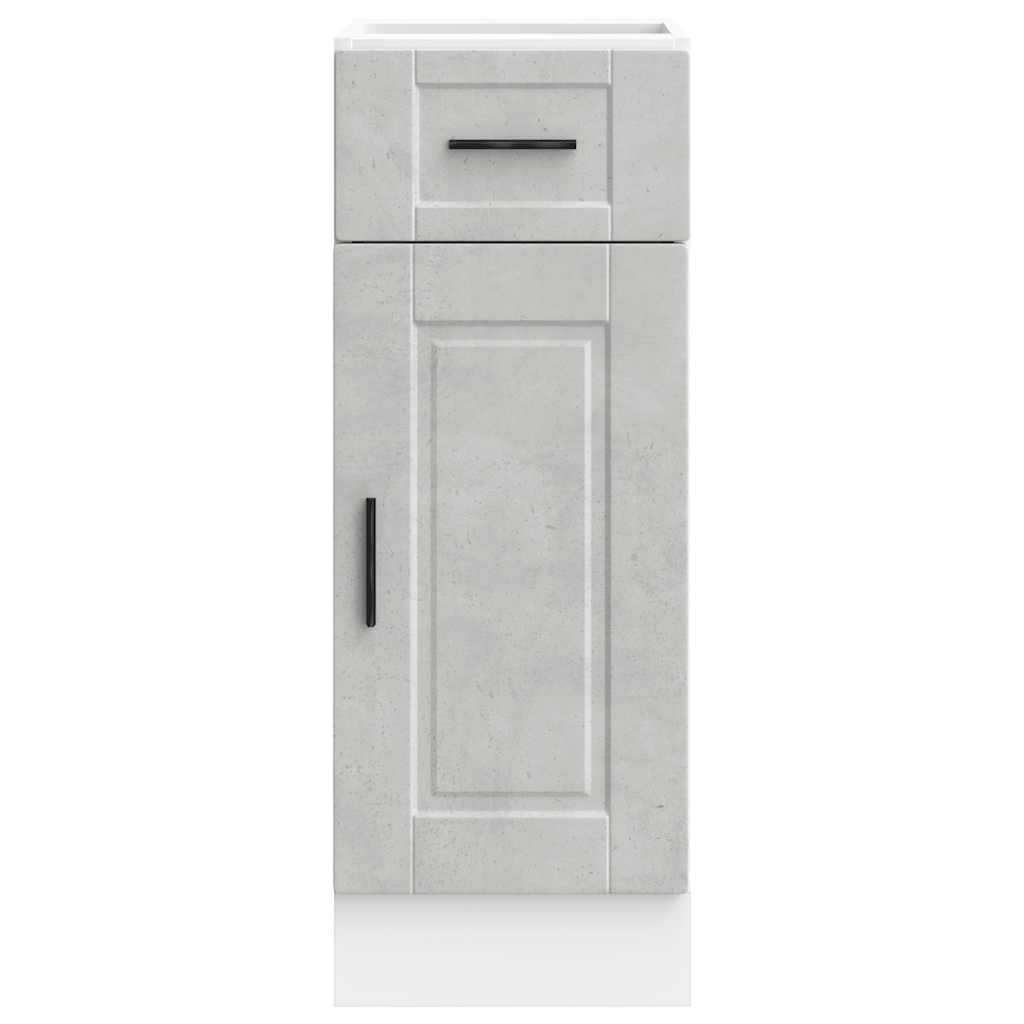 vidaXL Kitchen Base Cabinet "Porto" Concrete Grey Engineered Wood